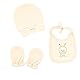 Neugeborenen Baby Geschenk Set 100% natürliche Baumwolle Erstausstattung Ausstattung Unisex Kleidung Geschenkset für Babys 0-4 Monate (Biene)