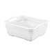 madesmart Collapsible Wash Basin, Foldable Sink Basin for Washing Dishes, Bowls, Cutlery & Produce, Space-Saving Pop-Up Design with Easy-Grip Handles, Portable Kitchen & Camping Basin, White