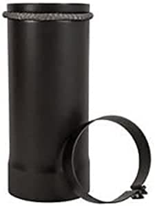 Tubo Prolunga Canna Fumaria - 250mm X Ø130mm, Acciaio Verniciato Nero Resistente Al Calore (500°C) - Foto 9
