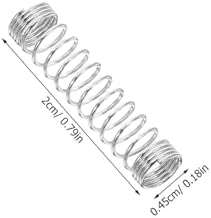 Mikikit 200 Adet Paslanmaz Çelik Tükenmez Kalem Sıkıştırma Yayları Kalınlığı Dış Çap Mekanik Kalem Yedek Parçası Yazı Araçları - Görsel 2