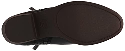 Lucky Brand Women's Basel Ankle Bootie, Black Embossed, 10 M US