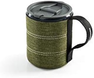 GSI Outdoors Infinity Lightweight Backpacker Mug for Camping and Backpacking - 17 oz - Heathered Green