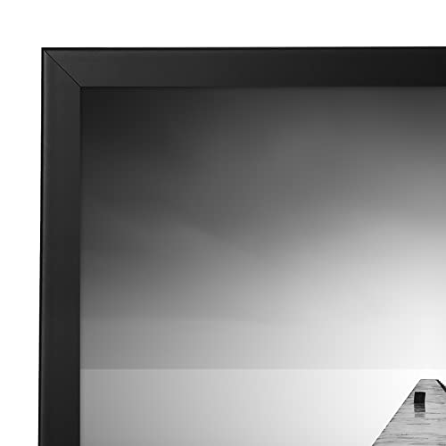 Americanflat 30x30 Picture Frame with Polished Plexiglass - Epic Collection - Square Picture Frame with Engineered Wood - Wide Photo Frames for Wall display - Black