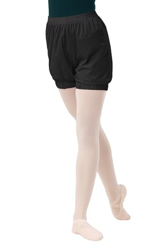 s.lemon Donna Pantaloni Sudarella Danza Riscaldamento Danza Pantaloncini con Elastico Vita Nero 165