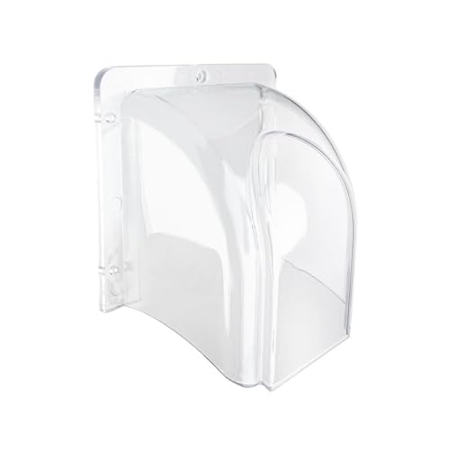 Image of Transparent Waterproof Switch Box for Outdoor, Bell Cover for Rain, Rain Protection Shield for Ring Doorbell, Weatherproof Dustproof Outdoor Cover, Universal Doorbell Protective Accessories
