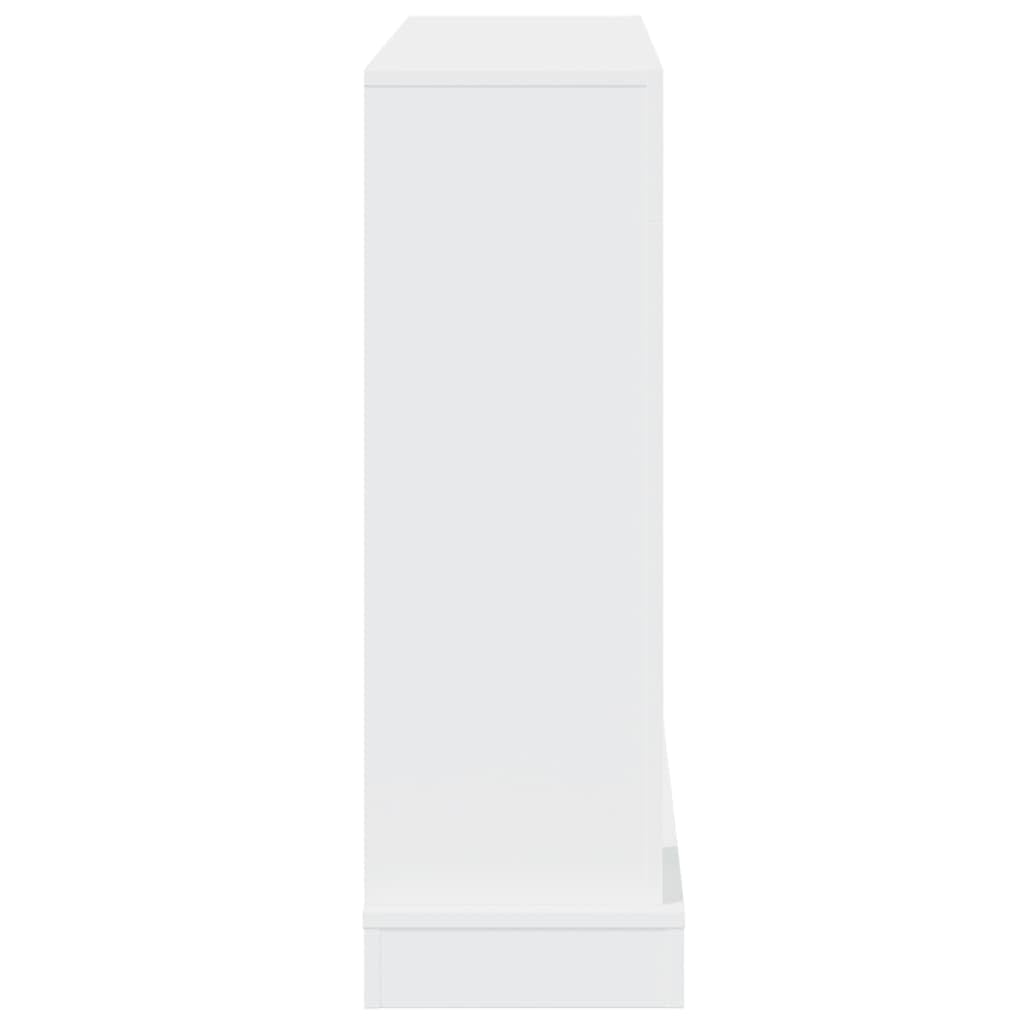 vidaXL Cadre de cheminée Blanc 100x30x87,5 cm Bois d'ingénierie, cheminée, Console de cheminée, Ensemble de Tour de cheminée, Tour de cheminée