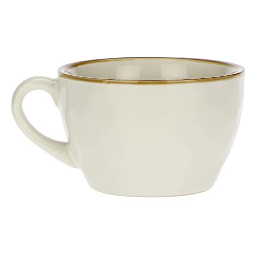 ROSE & TULIPANI MILANO PR134000028 ROSE & TULIPANI-Set aus 4 Tassen Frühstück Konzert Elfenbein, Keramik