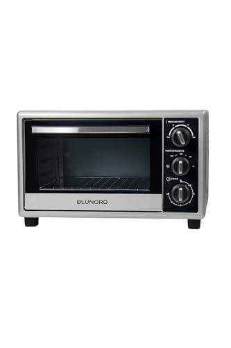 Blunord Blu F23 PRO - Horno (Horno eléctrico, 23 L, 1500 W, 23 L, 100-250 °C, Negro, Plata)