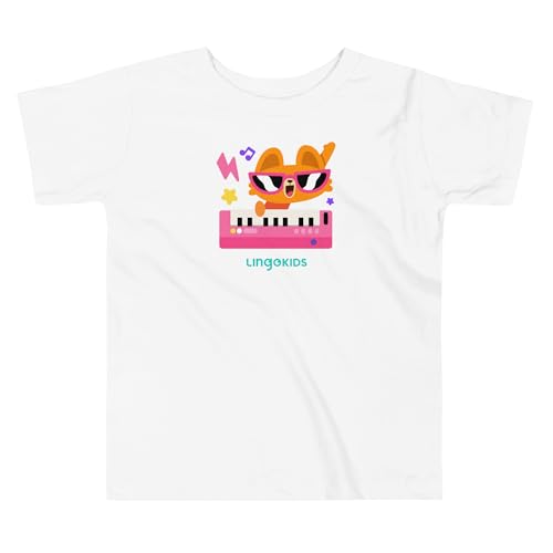 Lingokids Rockin' Lisa T-Shirt for Toddlers & Preschoolers White | 100% Cotton, Pre-Shrunk, White | Sizes 2T to 5T4
