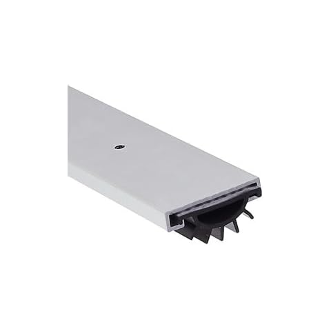 Door Seal Strip Bottom - Door Bottom Sweeps for Bottom of Door Exterior - Neoprene Bottom Door Seal, Draft Stopper - Aluminum, 48 Inches Cover