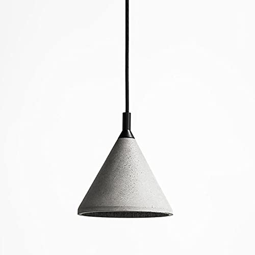 Lampe à suspension E27 plafonnier semi-encastré en ciment pour luminaire industriel