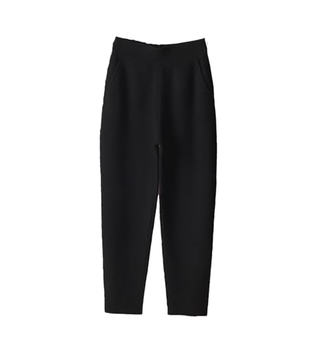 Pantalon cachemire tricoté femme Harlan amincissant coupe version coréenne