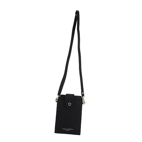 OATIPHO 1 Pc billetera móvil para mujer accesorios de viaje bolsos de mano de las mujeres bolsas el storage bags crossbody bag women monedero portátil bolsa de montar sencilla PU Black