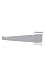 8 inch White Shelf Bracket for Slatwall - Pack of 10