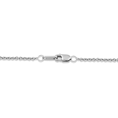 Jewelili Rose Gold Over Sterling Silver Natural White Round Diamond Tilted Mom And Butterfly Heart Pendant Necklace, 18" Rolo Chain #TOP3