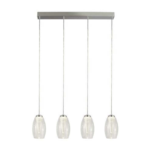 Searchlight Hängelampe Pendelleuchte Esstischlampe LED Wohnzimmerlampe 4 flammig H 150 cm