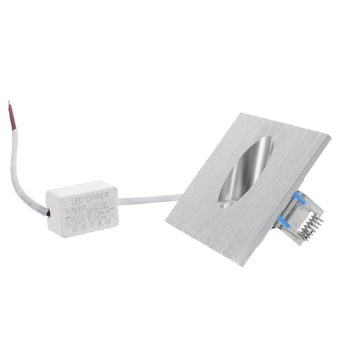 SOIMISS Lámpara Empotrada LED Cuadrada para Escalera Luz de Pared Interior Aluminio Duradero Luz Fría para Pasillo y Sótano