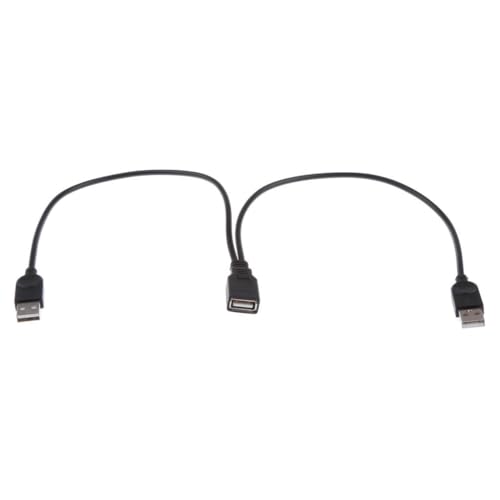 Image of ATORSE 30cm USB-A Female to 2Port USB Male Y-Splitter Extension Adapter Cable