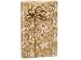 GOLD SWIRLING STARS Kraft Christmas Holiday Gift Wrap Paper - 16 Foot Roll