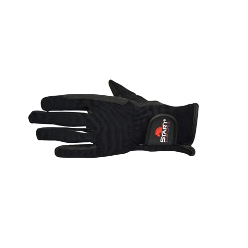 Foto von Start Sumatra Profi-Reithandschuhe für das ganze Jahr, bequem, rutschfest, flexibel, Touchscreen-Handys – Handschuhe Damen Herren Unisex Sporthandschuhe, Outdoor Anti-Rutsch Full Finger (Schwarz, M)