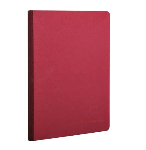 Clairefontaine 795462C Heft A5, Leinen, Age Bag, liniert, 96 Blatt, rot