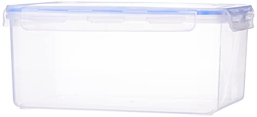 Image of Aristo Lock & Fresh 402 Plastic Storage Container For Storing grains, pulses, rice, wheat etc - 6400 ML, Transparent Clear, large (LOCK&FRESH402) (29.5 x 22.5 x 13cm)