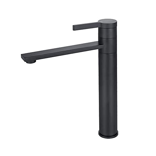 INEX EUROPA Rubinetto lavabo GRAY - GRIGIO METALLO con 5 anni di garanzia XL in acciaio inox EDSS 22822 XL facile installazione risparmio idrico alta pressione graduabile