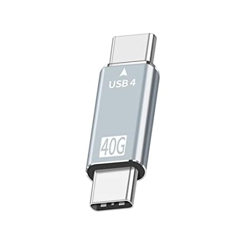 Adaptador CY USB C macho a macho, USB 4 tipo C de 100 W, 8K Cover