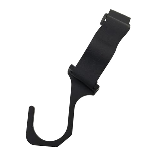 Shiwaki 車のステアリングホイールフック、クイックリリース、ユニバーサルアルミ合金フック、車両方向ホイールフック自動車吊り下げ、, 黒