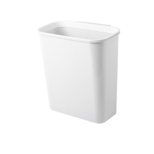 Poubelle mince pour chambre et cuisine blanche à suspendre au mobilier