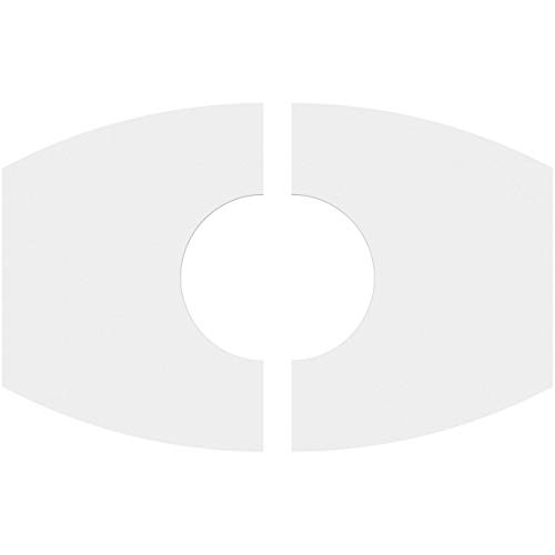 Image of Ekena Millwork CMP22X14KY2-07000 Kailey Architectural Grade PVC Contemporary, Two Piece Urethane Ceiling Medallions 22 inchW x 14 5 /8 inchH x 7 inchID x 11 3 /4 inchC x 1 inchP