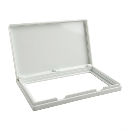 EffiFish Cache de prise de courant extérieur étanche type 86 3 interrupteurs ABS mural pour salle de bain, terrasse et balcon (blanc)