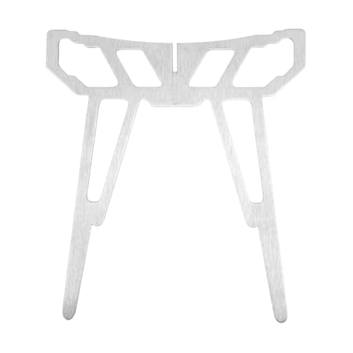 Vesidoloy Soporte Para Estufa,Rejilla Plegable De Acero Inoxidable Para Campamento | Accesorios De Cocina Desmontables En Acero Inoxidable Con Utensilios Y Bandejas Plegables Para Barbacoa Camping
