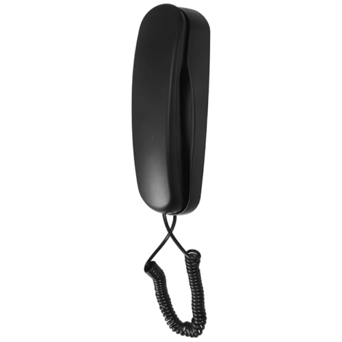 Teléfono fijo de pared vintage con cable y sonido claro miniatura 1