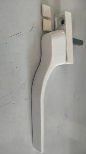 Image of UPVC Casement Window Handle | Aluminium Locking Handle for UPVC Windows | Durable White Finish | Easy Installation Hardware