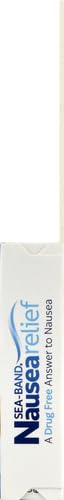 Sea-Band Pulseira de acupressão anti-náusea para movimento e enjoo matinal, 1 par, cinza