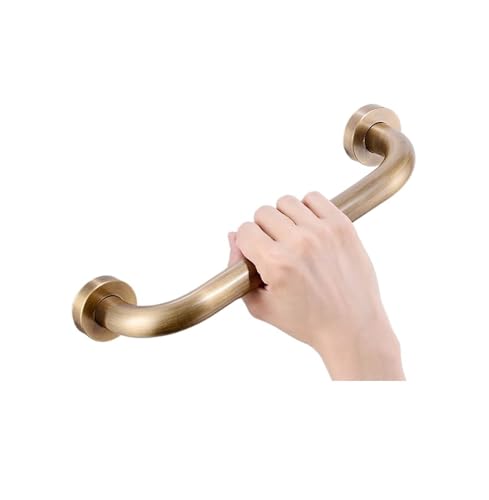 4モデル バスルーム安全グラブバー 30/40/50CM アンティークブロンズ真鍮トイレ手すりグラブバーシャワー安全サポートハンドル EL89(Antique-50cm)