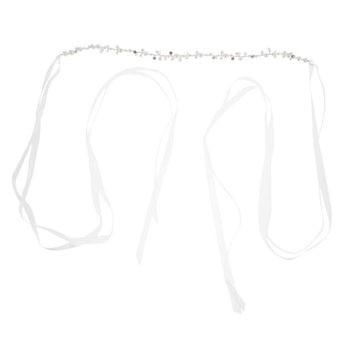 Wedding Pearl Belt for Bride Dress Elegant Rhinestone Ribbon Accessory Versatile Sash for Weddings Formal Events and More Stylish Bridal Belt for Dresses and Outfits - Main Image