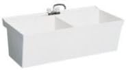 Swan MF20000WM.001 Wall Mount Double Basin Laundry Sink