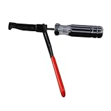 Lock Nut Valve Adjustment Tool 10mm Slotted Valve Adjuster for Japanese Car Engine, Stainless Steel Valve Tool with /4 Hex Shank, Valve Clearance Adjustment Tool