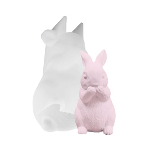 Molde de silicona de conejo | Molde de silicona para manualidades | Fácil liberación de resina epoxi para principiantes, fundición de resina epoxi para madre, esposa, novia