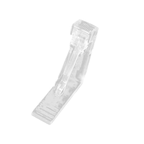KIXZSAZ 20 unids/Set pequeños y prácticos Clips de Cubierta de para Interiores y Exteriores Clips Mantel ABS Abrazaderas Transparentes, Transparente