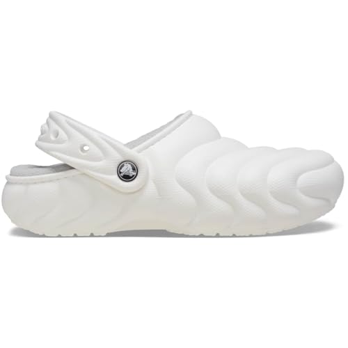 Image of Crocs Unisex Adult Classic Lined Overpuff & Geometric Fuzzy Clogs