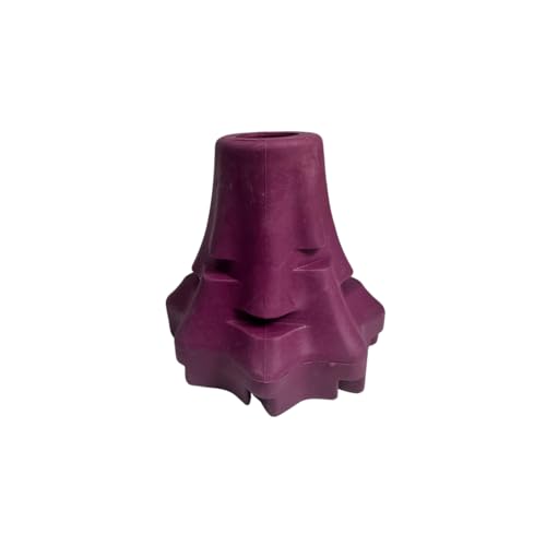 Dynamo Cane Tip Replacement - Enhanced Stability & Safety - HSA/FSA Eligible - Easy Install Walking Cane Rubber Tip - Ideal for Walking Canes and Walking Sticks - (Purple)