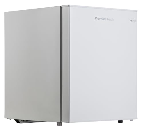 PremierTech Mini Frigo, 36 Litri, Frigorifero Hotel, Ufficio, Casa, Classe Energetica E, Libera Installazione, Compatto, Termostato Regolabile, Porta Reversibile, Bianco, PT-F36