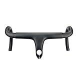 HTDRE Manillar de Carbono para Manillar de Bicicleta de Carretera, Manillar de Bicicleta de Carretera Integrado de Fibra de Carbono Ligero, Opciones de Varios tamaños (400-100 mm)