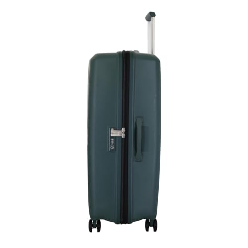 Image of American Tourister 77 CM Hard Shell 8 Spinner Wheel,Expander & Recessed TSA Lock Check-in Trolley Bag for Travel|Large PP Suitcase with Double Zipper,Flexi Packing Straps for Unisex (Green, 77 CM)