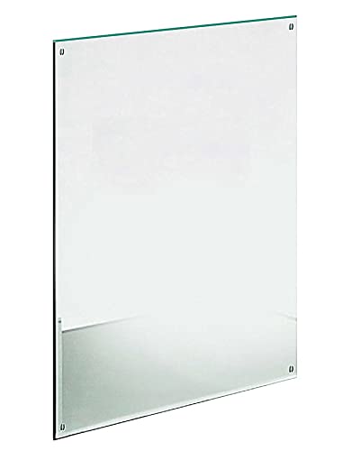 MirrorOutlet 4mm As Cut Fitness Workout Bathroom Large High Definition Gym Yoga Boxing Wall Mirror, with 4 fixing holes: Safety Backed (6ft x 4ft)