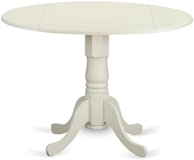 East West Furniture DLT-WHI-TP Dublin Modern Kitchen Table - a Ro...