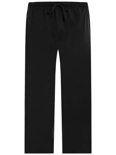 Image of U2SKIIN Mens 100% Cotton Pajama Pants, Lightweight Soft Lounge Pant with Pockets Sleep Pj Bottoms for Men